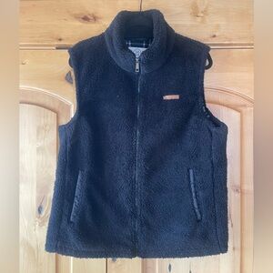 Women's Black Fleece Vest